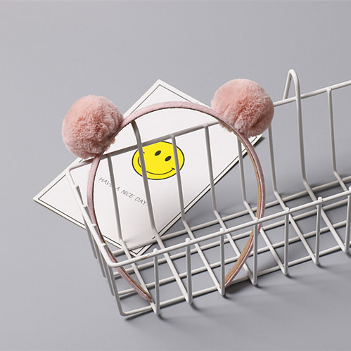 Children's hair accessories headband cute autumn and winter plush ball Baby Hair Headband wholesale baby hair band