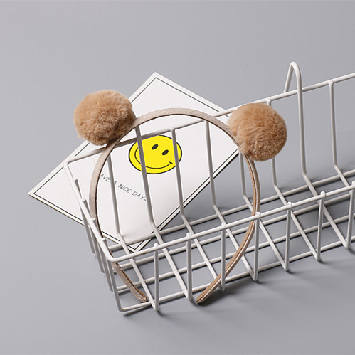 Children's hair accessories headband cute autumn and winter plush ball Baby Hair Headband wholesale baby hair band