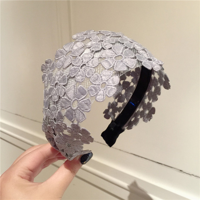 Embroidery Petal Flower Wide Headbands For Women Hair Accessories Scrunchies  Hairbands Bows Hairband Headband For Girls