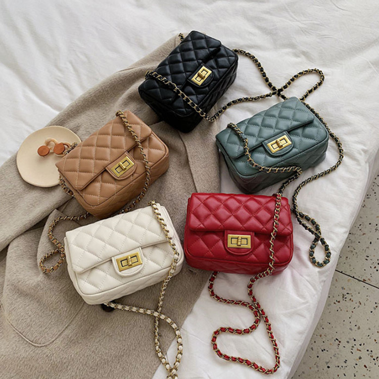 PU Leather For Women Handbags Purses Ladies Crossbody Shoulder Bags Girls Chain Mini Phone Bags