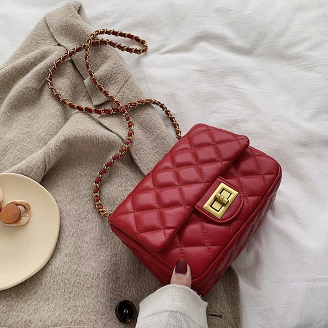 PU Leather For Women Handbags Purses Ladies Crossbody Shoulder Bags Girls Chain Mini Phone Bags