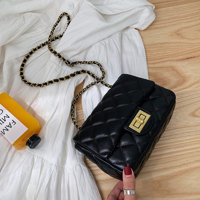 PU Leather For Women Handbags Purses Ladies Crossbody Shoulder Bags Girls Chain Mini Phone Bags