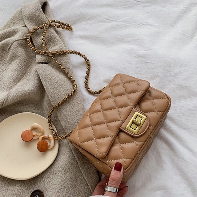 PU Leather For Women Handbags Purses Ladies Crossbody Shoulder Bags Girls Chain Mini Phone Bags