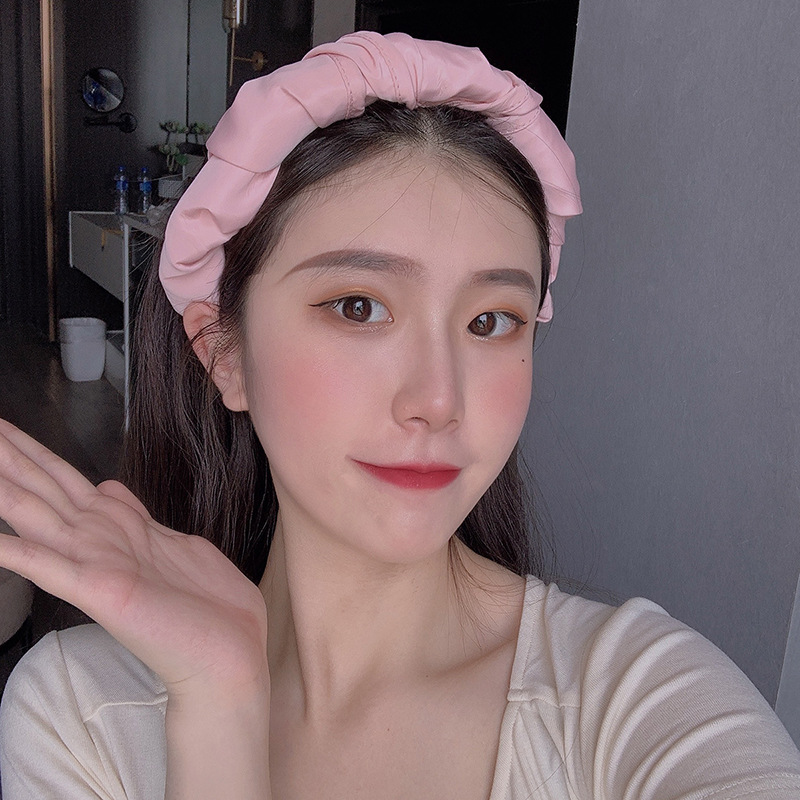 Portable Foldable Wide Large Brim Sun Hat Beach Hats For Women Empty Top Visors Cap Hair Accessories Dual-Use Headband Gorras