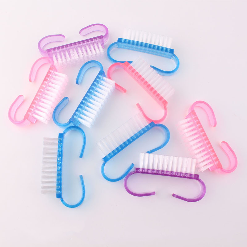 10 Pcs/Lot Cleaning Nail Brush Tools File Nail Art  Manicure Pedicure Soft Remove Dust  Plastic Dust Cleaning Brushes