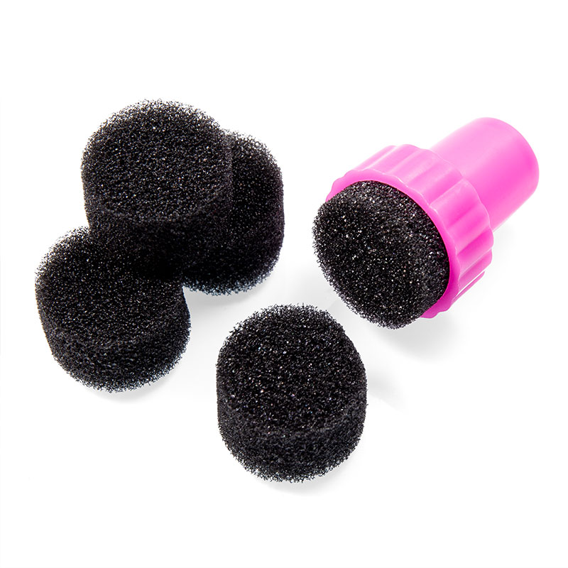 2 Set Nail Art Decoration Sponge Gradual Change Stamp Polish Stamping Manicure Makeup Tool Tool Nail Transfer Beauty Manicure