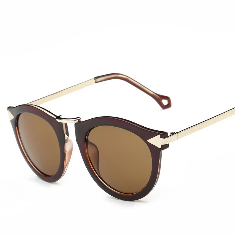 Cat Eye Sunglasses Women Luxury Brand Arrow Sun Glasses Vintage Shades For Woman Sunglass Ladies Flowers Sunglases