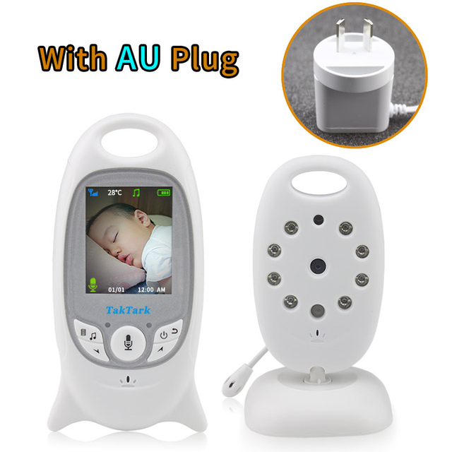 Wireless Video Baby Monitor 2.0 inch Color  Security Camera 2 Way Talk NightVision IR LED Temperature Monitoring with 8 Lullaby