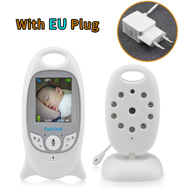 Wireless Video Baby Monitor 2.0 inch Color  Security Camera 2 Way Talk NightVision IR LED Temperature Monitoring with 8 Lullaby