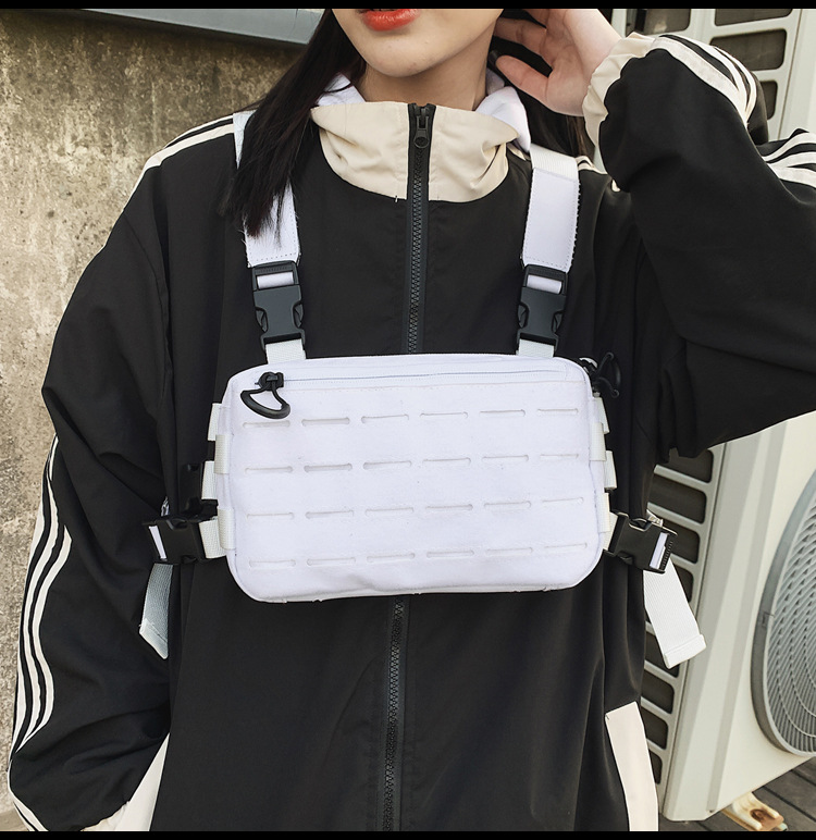 New Chest Bag For Men Tactical Vest Bag Casual Function Chest Rig Bags Streetwear For Boy Waist Pack Men Casual Shoulder Bag