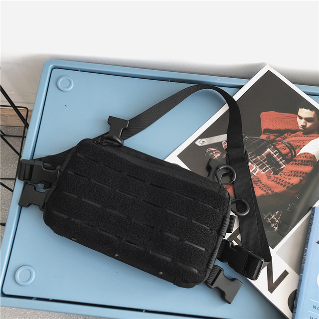 New Chest Bag For Men Tactical Vest Bag Casual Function Chest Rig Bags Streetwear For Boy Waist Pack Men Casual Shoulder Bag