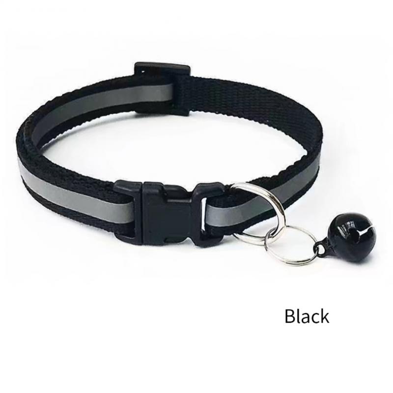 Pet Products Pet Reflective Patch Collar Cats Collar Bell Collars Pet Luminous Collars Teddy Bomei Small Dog Collar Pet Supplies 2pcs