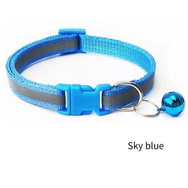 Pet Products Pet Reflective Patch Collar Cats Collar Bell Collars Pet Luminous Collars Teddy Bomei Small Dog Collar Pet Supplies 2pcs