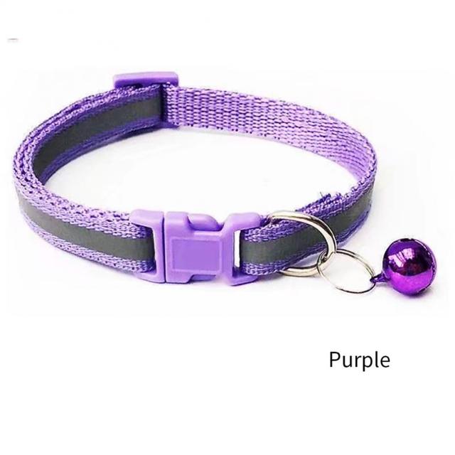 Pet Products Pet Reflective Patch Collar Cats Collar Bell Collars Pet Luminous Collars Teddy Bomei Small Dog Collar Pet Supplies 2pcs
