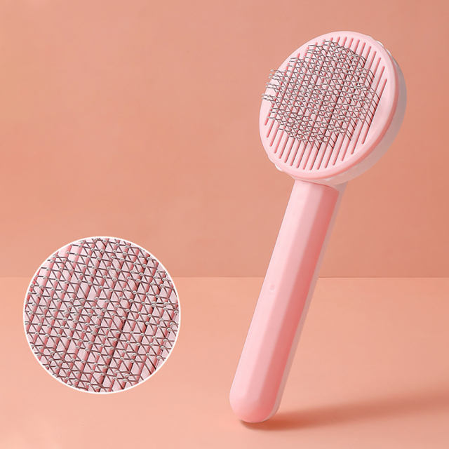 Pet Cat Brush Dog Comb Hair Removes Pet Hair Comb Self Cleaning Slicker Brush For Cats Dogs Removes Tangled Hair Beauty Products