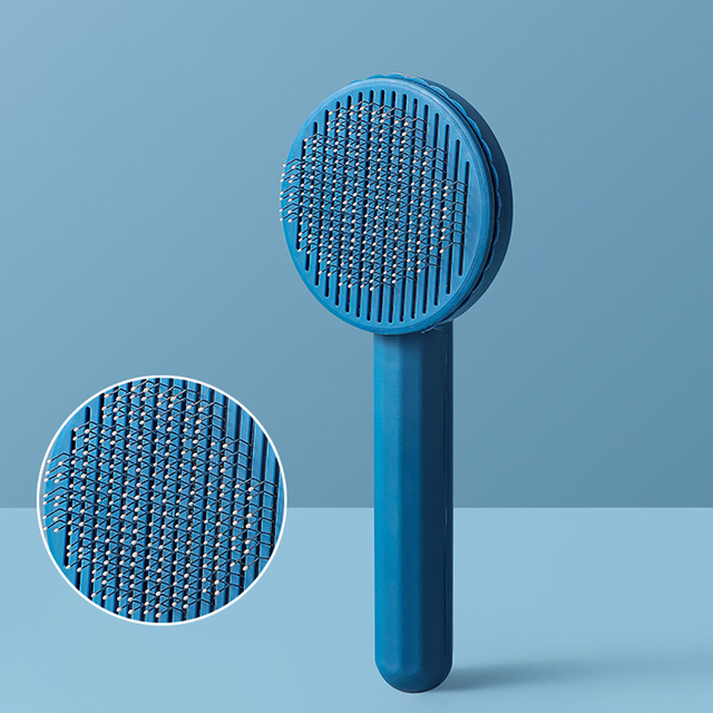 Pet Cat Brush Dog Comb Hair Removes Pet Hair Comb Self Cleaning Slicker Brush For Cats Dogs Removes Tangled Hair Beauty Products