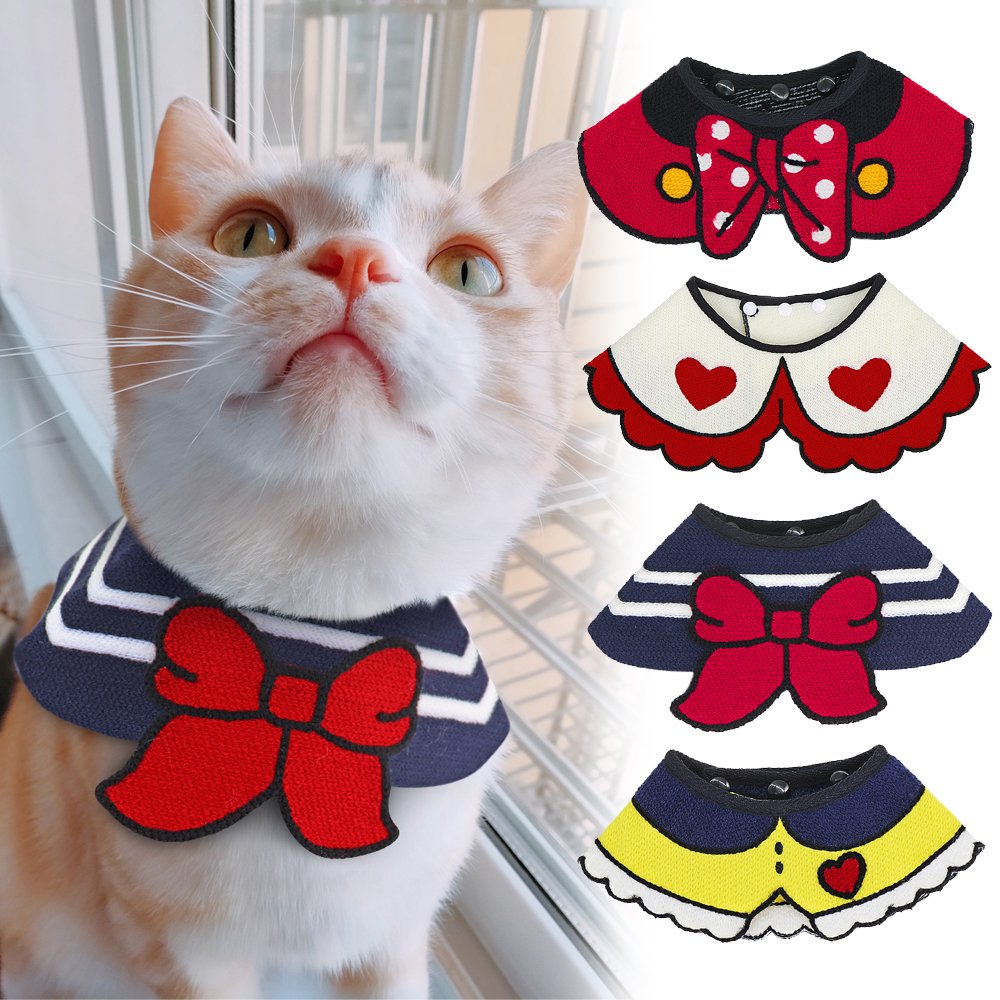 2pcs Cat Clothes Costume Pet Cat Puppy Accessories Scarf Collar For Small Dogs Cats Kitten Pets Accessories Mascotas Pet Products
