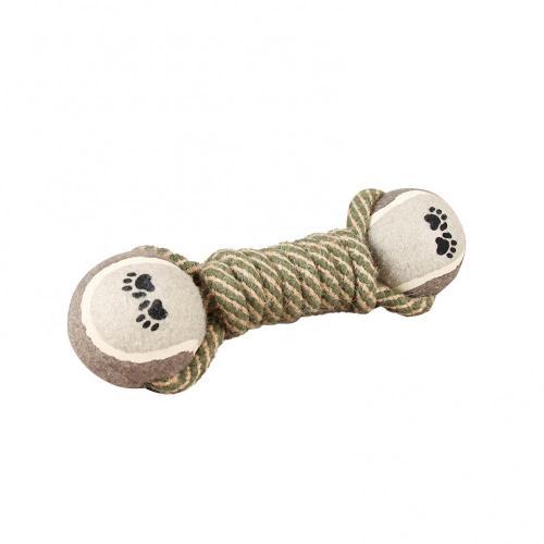 Cotton Dumbbell Rope Teeth Bite-Resistant Ball Dog Toys for Dogs Chew Play Gadgets Accessories Supplies Pet Products Home Garden