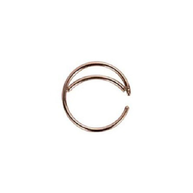2Pcs Stainless Steel Nose Ring Moon Shape Solid Color Fake Nose Piercing Ear Cartilage Helix Piercing Women Body Jewelry Gift