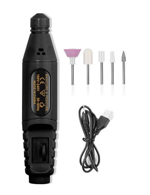 Electric Nail Drill Machine 20000RPM Professional Nail File Kit for Acrylic Nails Cordless Milling Cutter Manicure Pedicure Tool