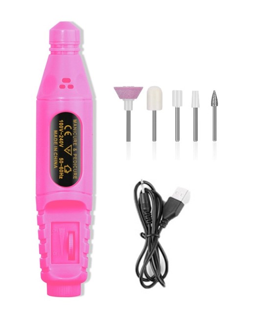 Electric Nail Drill Machine 20000RPM Professional Nail File Kit for Acrylic Nails Cordless Milling Cutter Manicure Pedicure Tool
