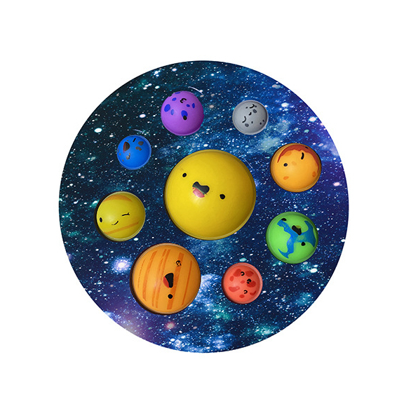Kids Eight Planets Simpl dimmer bubbles Fun Kid Fidget Toys Antistress Toy Christmas gift autism ADHD Sensory special Toy