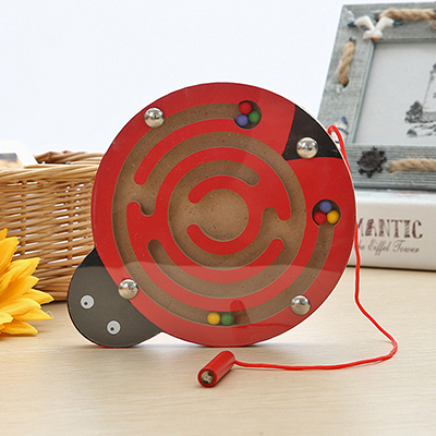 Montessori Wooden Magnetic Maze Toy Cute Animal Monkey Wooden Toy Brain Teaser Track Jigsaw Puzzle Kids Early Educational Toys