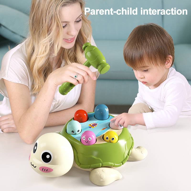 Baby Whack-A-Mole Hammer 0 12 24 Months Kids Beat Animal Early Educational for Boys 1 Year Toddler Music Game Toy