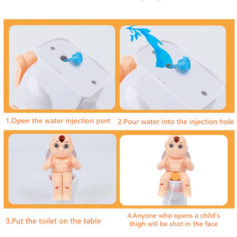 Trickery Water Jetting Water Spraying Toilet New Strange Toys Prank Children's Toys Funny Game Tricks Joke Toys Gifts