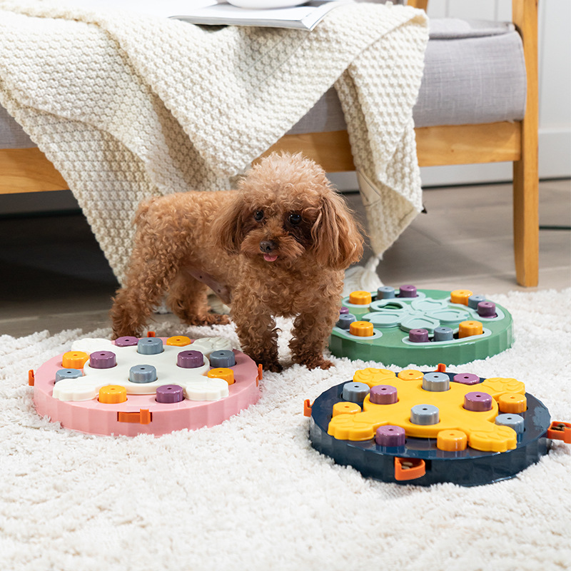 Pet Puzzle Toys Food Dispenser Funny Interactive Toy For Dog Improve IQ Non-Slip Bowl Dog Training Game Pet Supplies