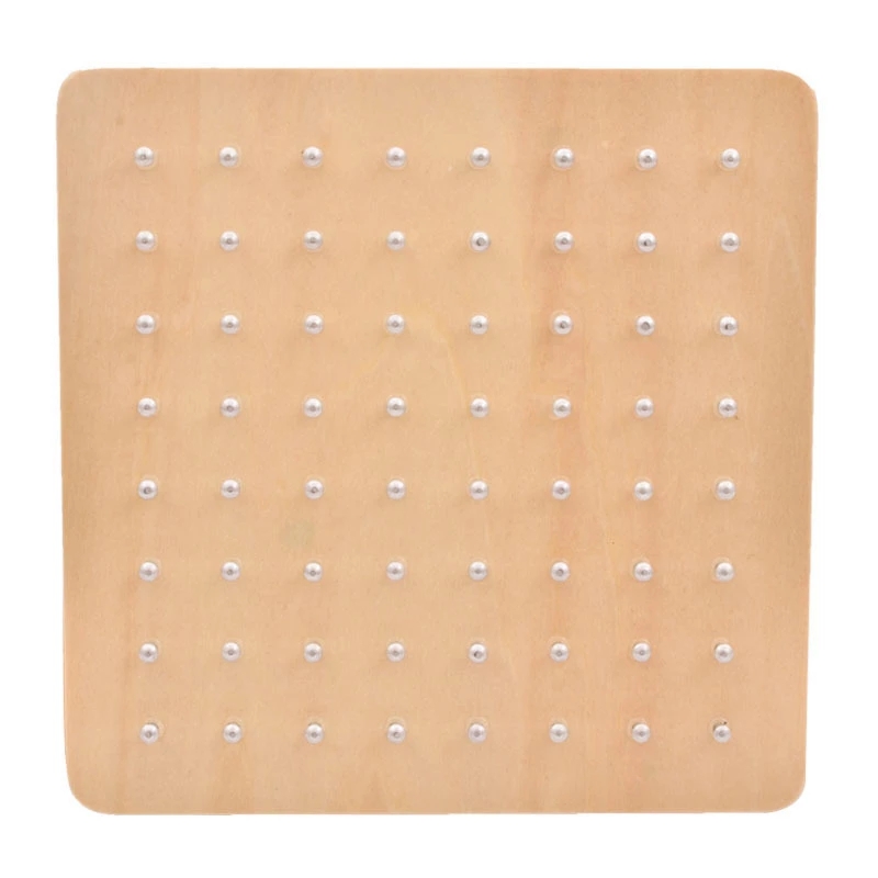 Montessori Baby Creative Toy Graphics Rubber Tie Nail Boards with Cards Childhood Education Preschool Kids Toys Educational