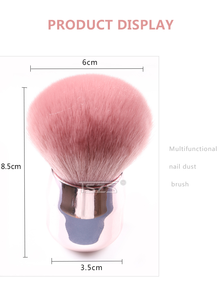 Popular Round Small Flower Brush Nail Paint Gel Dust Cleaning Brushes Make Up Brush Nail Art Manicure Tool