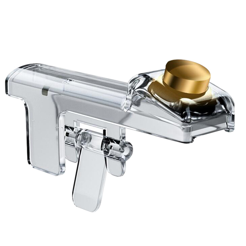 24K ABS Metal for PUBG Mobile Phone Game Controller Gamepad Joystick Trigger Aim Shooting L1 R1 Key Button for IPhone 12 Android