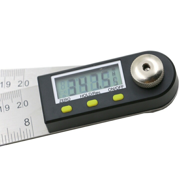 200mm Digital Protractor Inclinometer Goniometer Level Measuring Tool Electronic Angle Gauge Stainless Steel Angle Ruler