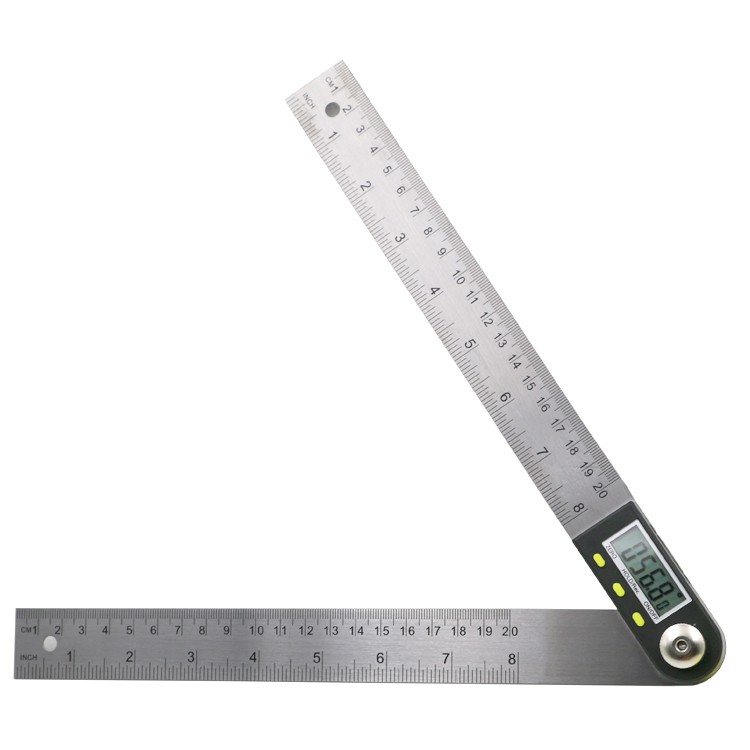 200mm Digital Protractor Inclinometer Goniometer Level Measuring Tool Electronic Angle Gauge Stainless Steel Angle Ruler