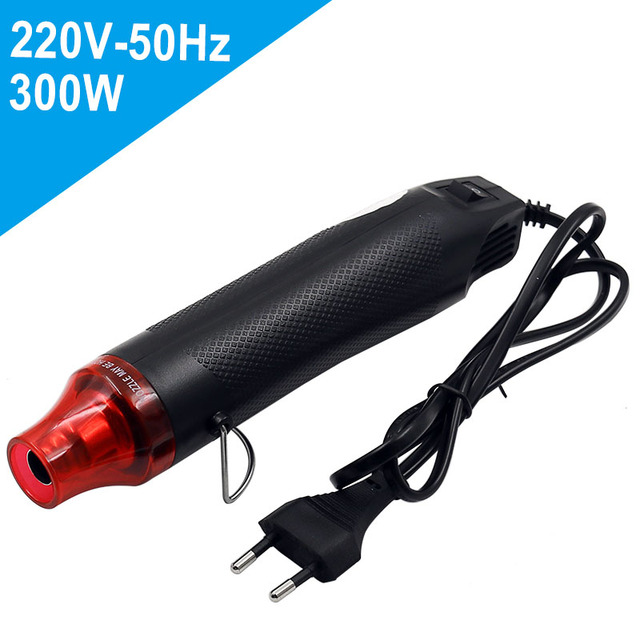 220V DIY Using Heat Gun Electric Power tool hot air 300W temperature Gun with supporting seat Shrink Plastic DIY tool color