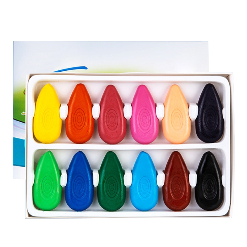 Finger Crayons for Children Toddlers 24 Colors 12 Colors 6 Colors Optional Non-toxic Washable Not Sticky Party Supplies