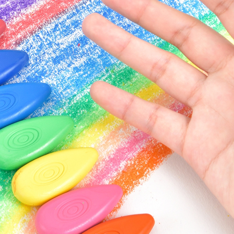 Finger Crayons for Children Toddlers 24 Colors 12 Colors 6 Colors Optional Non-toxic Washable Not Sticky Party Supplies