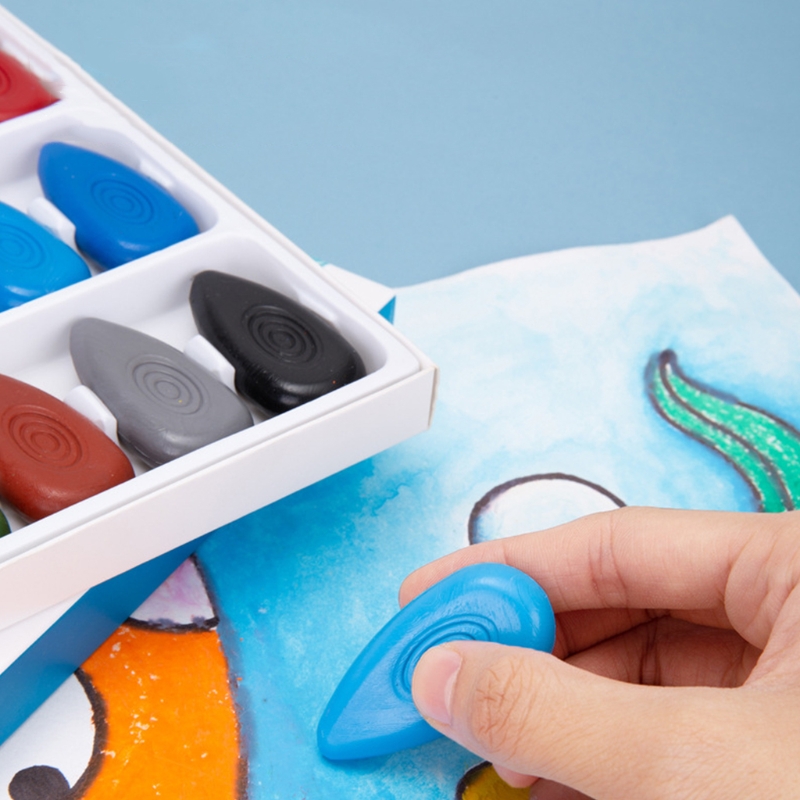 Finger Crayons for Children Toddlers 24 Colors 12 Colors 6 Colors Optional Non-toxic Washable Not Sticky Party Supplies