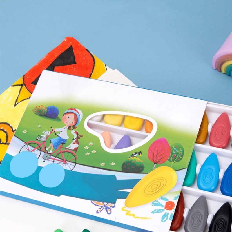 Finger Crayons for Children Toddlers 24 Colors 12 Colors 6 Colors Optional Non-toxic Washable Not Sticky Party Supplies