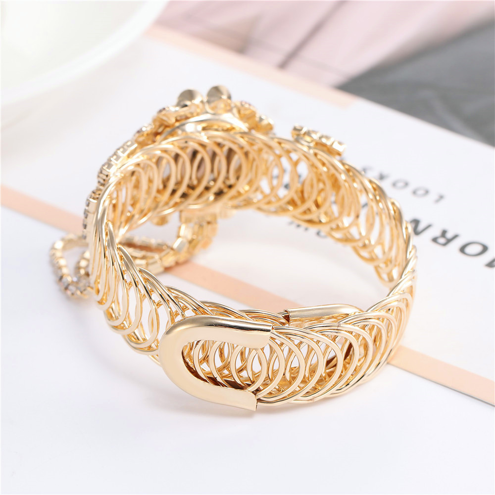 New women's diamond inlaid temperament quartz watch fashion alloy bracelet watch for women