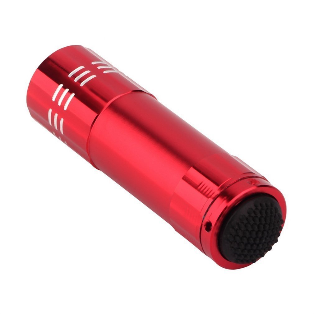 Ultraviolet 9 LED Flashlight Black Purple Light Torch Light Lamp AAA Mini Protable Aluminum UV New Years Product Unique