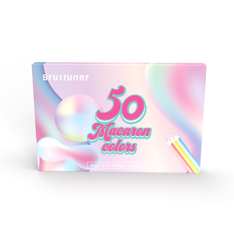 Brutfuner Macaron 50 Color Colored Pencil Professional Pastel Drawing Pencils Coloured Pencils Art Supplies For Artist
