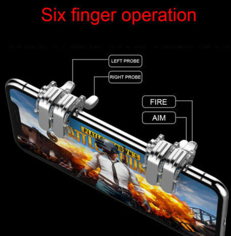 Mobile PUBG Gamepad Controller Sensitive Touch Fire Button Shooter Grip Trigger Aim Key Joystick for IOS Android