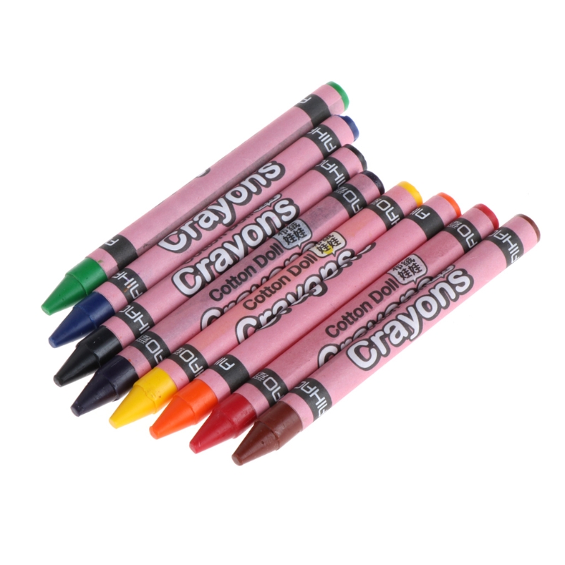 New Set Wax Crayon Stick Kid Painting Drawing Sketching Art Tool 24Colors*2