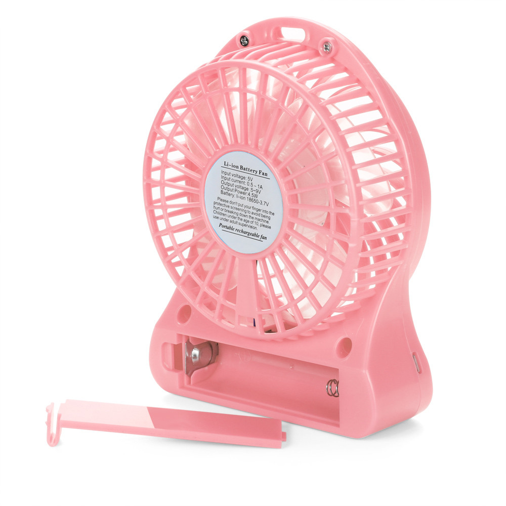 Portable Rechargeable Led Light Fan Air Cooler Mini Desk USB Fan Third Wind USB Fan