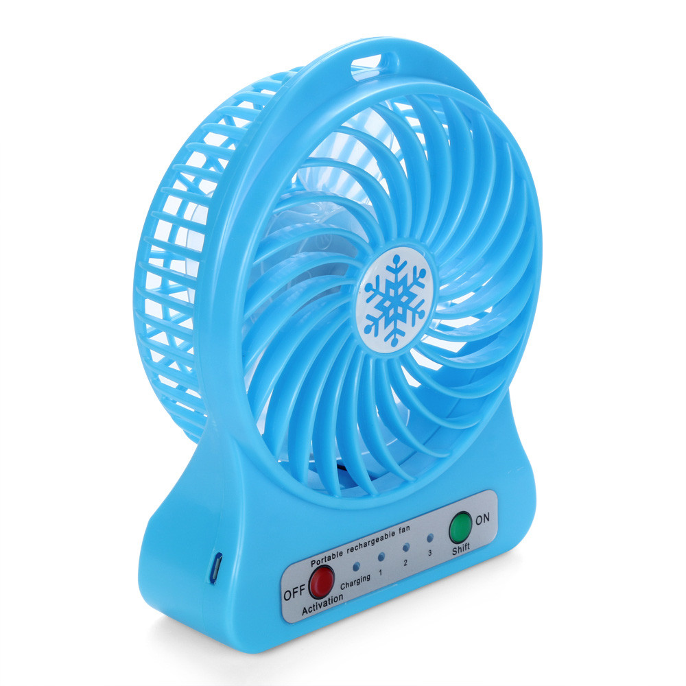 Portable Rechargeable Led Light Fan Air Cooler Mini Desk USB Fan Third Wind USB Fan