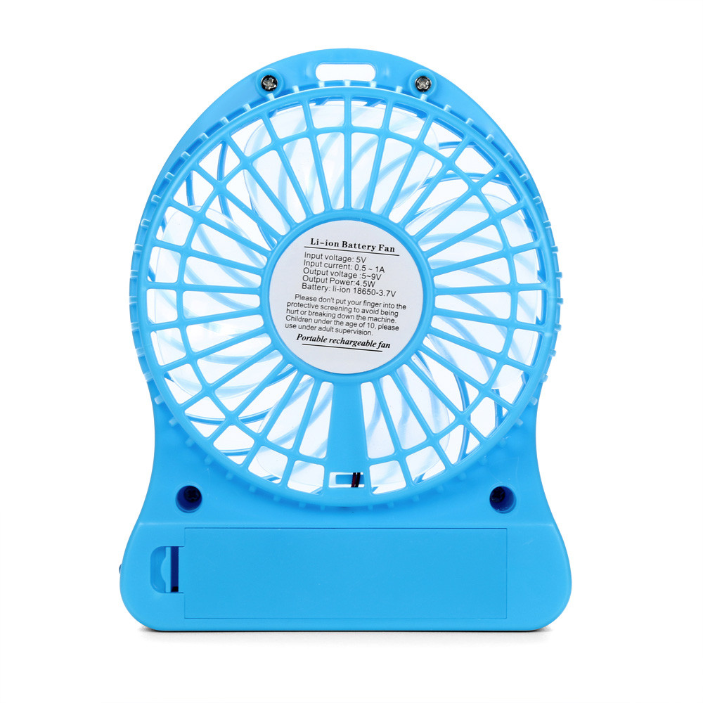 Portable Rechargeable Led Light Fan Air Cooler Mini Desk USB Fan Third Wind USB Fan