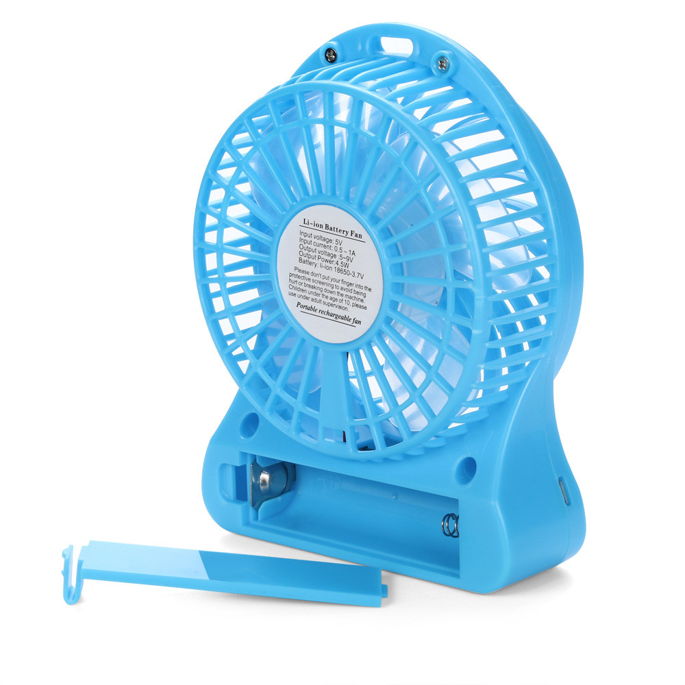 Portable Rechargeable Led Light Fan Air Cooler Mini Desk USB Fan Third Wind USB Fan