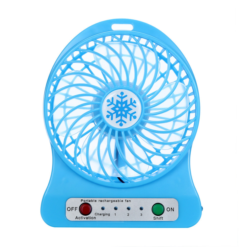 Portable Rechargeable Led Light Fan Air Cooler Mini Desk USB Fan Third Wind USB Fan